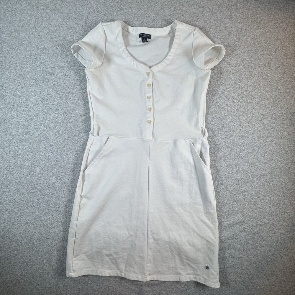 U.S. Polo Assn White Dress Womens XS Nurse Costume Halloween Preppy No Belt